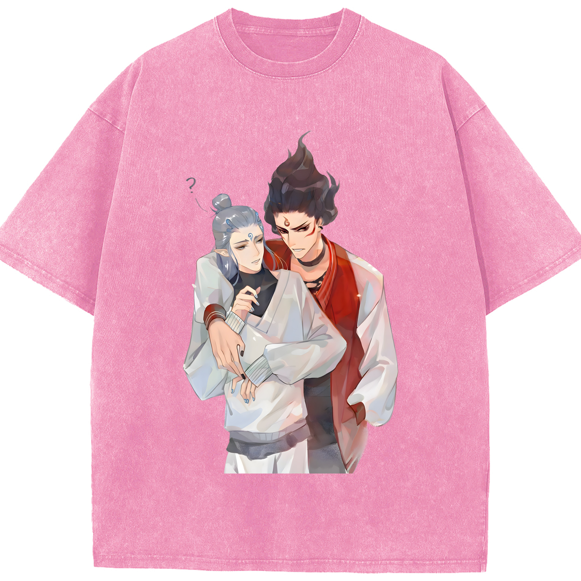 （画像用） Ne Zha 2 ナタ 魔童の大暴れ 綿100% ヴィンテージ風 半袖Tシャツ（フロントプリント）